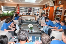 Erasmus öğrencilerinden Başkan Topaloğlu’na ziyaret